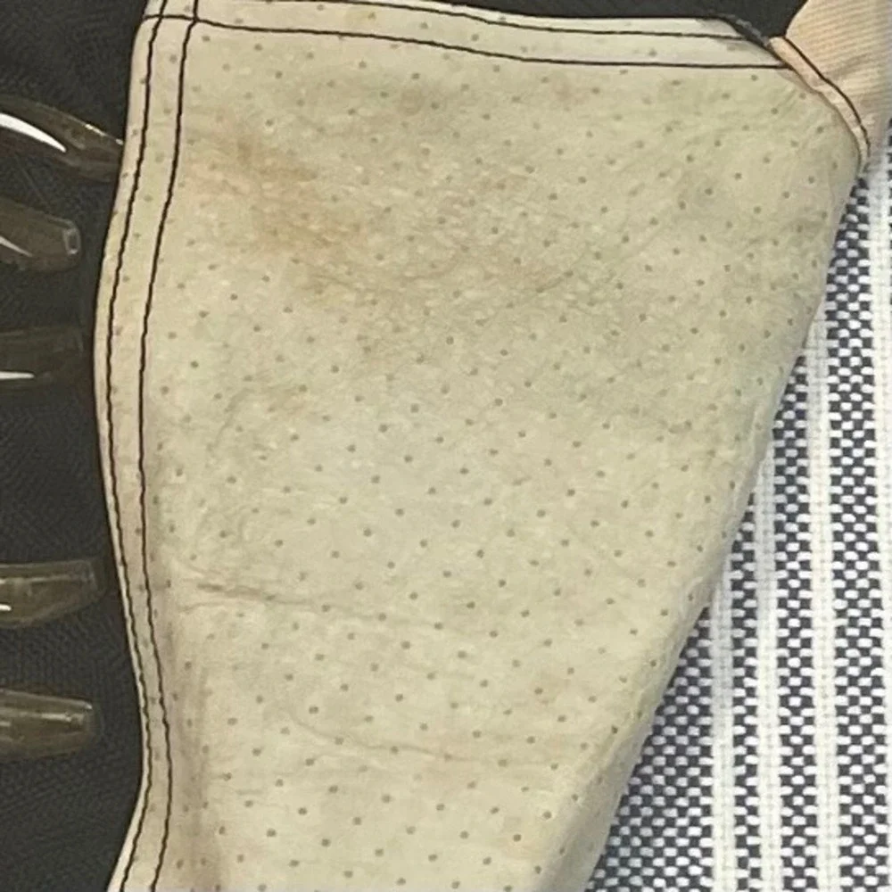 Y2K Fox Racing Technique Motocross Pants Tan Mens Fits 32-34 All Over Staining